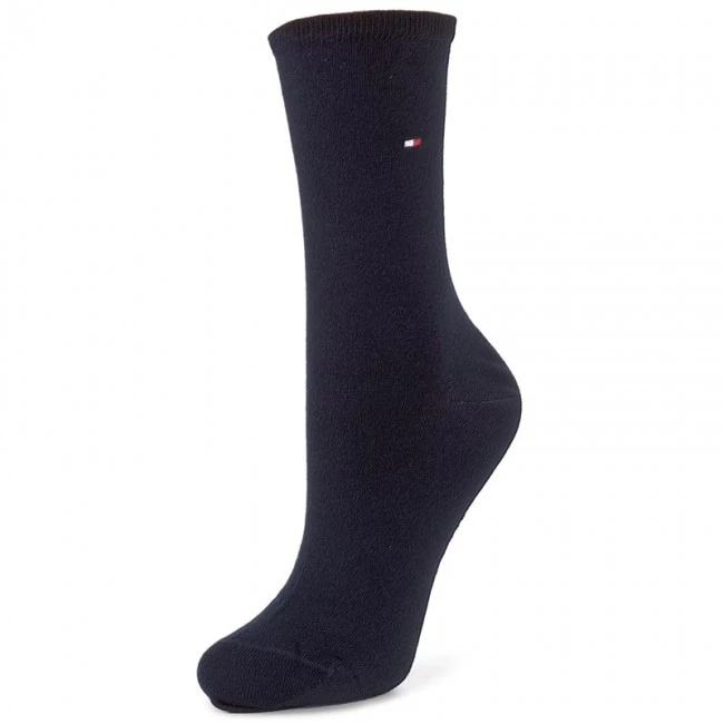 Accessoires Lot De 2 Paires De Chaussettes Hautes Femme TOMMY HILFIGER - 371221 Midnight Blue 563 Bleu Marine 4 Accessoires Lot De 2 Paires De Chaussettes Hautes Femme TOMMY HILFIGER - 371221 Midnight Blue 563 Bleu Marine – Image 2