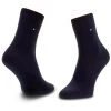 Accessoires Lot De 2 Paires De Chaussettes Hautes Femme TOMMY HILFIGER - 371221 Midnight Blue 563 Bleu Marine -Tommy Hilfiger Soldes 0000191827868 2 ws 1