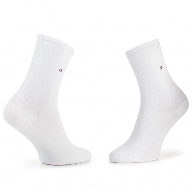 Accessoires Lot De 2 Paires De Chaussettes Hautes Femme Tommy Hilfiger - 371221 White 300 Blanc 4 Accessoires Lot De 2 Paires De Chaussettes Hautes Femme Tommy Hilfiger - 371221 White 300 Blanc – Image 2