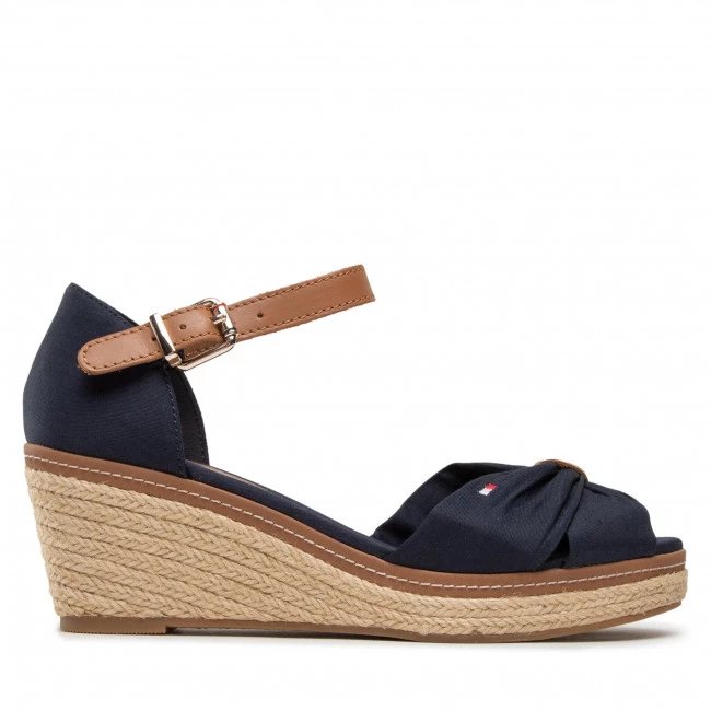 Femme Espadrilles TOMMY HILFIGER - Iconic Elba Sandal FW0FW00906 Midnight 403 Bleu Marine 4 Femme Espadrilles TOMMY HILFIGER - Iconic Elba Sandal FW0FW00906 Midnight 403 Bleu Marine – Image 2