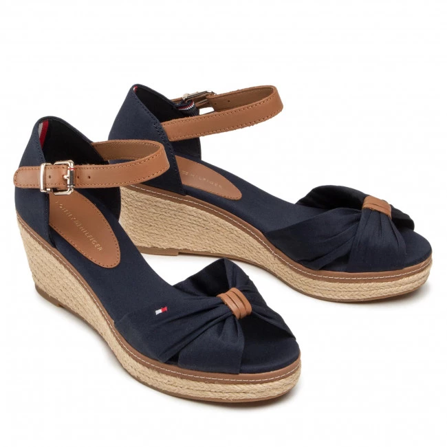 Femme Espadrilles TOMMY HILFIGER - Iconic Elba Sandal FW0FW00906 Midnight 403 Bleu Marine 7 Femme Espadrilles TOMMY HILFIGER - Iconic Elba Sandal FW0FW00906 Midnight 403 Bleu Marine – Image 5
