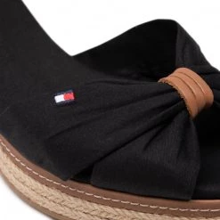 Femme Espadrilles TOMMY HILFIGER - Iconic Elba Sandal FW0FW00906 Black 990 Noir -Tommy Hilfiger Soldes 0000199118616 7