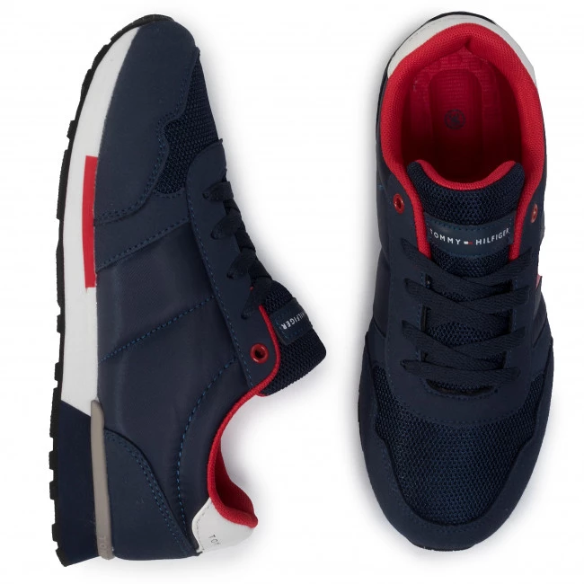 Femme Sneakers TOMMY HILFIGER - Low Cut Lace-Up Sneaker T3B4-30482-0732800 Blue 800 Bleu Marine 7 Femme Sneakers TOMMY HILFIGER - Low Cut Lace-Up Sneaker T3B4-30482-0732800 Blue 800 Bleu Marine – Image 5