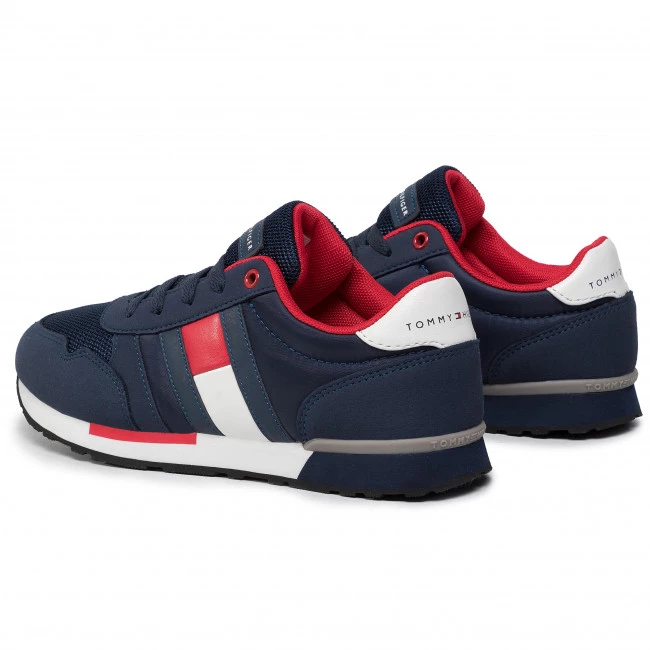 Femme Sneakers TOMMY HILFIGER - Low Cut Lace-Up Sneaker T3B4-30482-0732800 Blue 800 Bleu Marine 5 Femme Sneakers TOMMY HILFIGER - Low Cut Lace-Up Sneaker T3B4-30482-0732800 Blue 800 Bleu Marine – Image 3