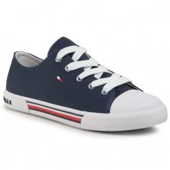 Enfant Sneakers Tommy Hilfiger - Low Cut Lace-Up Sneaker T3X4-30692-0890 S Blue 800 Bleu Marine
