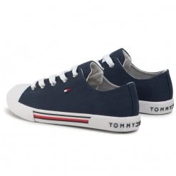 Enfant Sneakers Tommy Hilfiger - Low Cut Lace-Up Sneaker T3X4-30692-0890 S Blue 800 Bleu Marine -Tommy Hilfiger Soldes 0000206294883 04 mg