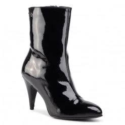 Femme Bottines TOMMY HILFIGER - Elevated Patent Bootie FW0FW04674 Black BDS Noir