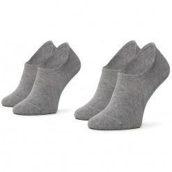 Accessoires Lot De 2 Paires De Chaussettes Basses Unisexe TOMMY HILFIGER - 382024001 Middle Grey Melange 758 Gris