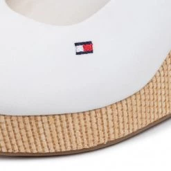 Femme Espadrilles TOMMY HILFIGER - Iconic Elena Sling Back Wedge FW0FW04789 Ivory YBI Blanc -Tommy Hilfiger Soldes 0000206816863 05 pa