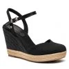 Femme Espadrilles TOMMY HILFIGER - Basic Closed Toe High Wedge FW0FW04786 Black BDS Noir -Tommy Hilfiger Soldes 0000206817075 01 nnc