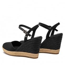 Femme Espadrilles TOMMY HILFIGER - Basic Closed Toe High Wedge FW0FW04786 Black BDS Noir -Tommy Hilfiger Soldes 0000206817075 03 nnc