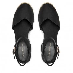 Femme Espadrilles TOMMY HILFIGER - Basic Closed Toe High Wedge FW0FW04786 Black BDS Noir -Tommy Hilfiger Soldes 0000206817075 06 nnc