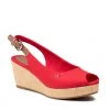 Femme Espadrilles TOMMY HILFIGER - Iconic Elba Sling Back Wedge FW0FW04788 Primary Red XLG Rouge -Tommy Hilfiger Soldes 0000206836991 2