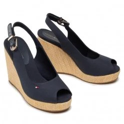 Femme Espadrilles TOMMY HILFIGER - Iconic Elena Sling Back Wedge FW0FW04789 Desert Sky DW5 Bleu Marine 12 Femme Espadrilles TOMMY HILFIGER - Iconic Elena Sling Back Wedge FW0FW04789 Desert Sky DW5 Bleu Marine -Tommy Hilfiger Soldes 0000206837004