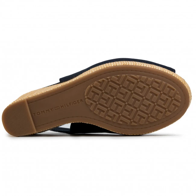Femme Espadrilles TOMMY HILFIGER - Iconic Elena Sling Back Wedge FW0FW04789 Desert Sky DW5 Bleu Marine 6 Femme Espadrilles TOMMY HILFIGER - Iconic Elena Sling Back Wedge FW0FW04789 Desert Sky DW5 Bleu Marine – Image 4