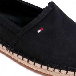 Femme Espadrilles TOMMY HILFIGER - Basic Tommy Flat Espadrille FW0FW04827 Black BDS Noir -Tommy Hilfiger Soldes 0000206837080 6