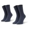 Accessoires Lot De 2 Paires De Chaussettes Hautes Femme TOMMY HILFIGER - 371221356 Jeans 039 Bleu Marine