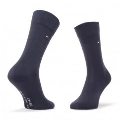 Accessoires Lot De 2 Paires De Chaussettes Hautes Enfant TOMMY HILFIGER - 391334 085 Rouge, Bleu Marine -Tommy Hilfiger Soldes 0000207264809 04 mg