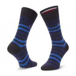 Accessoires Lot De 2 Paires De Chaussettes Hautes Homme Tommy Hilfiger - 472001001 Dark Navy Bleu Marine -Tommy Hilfiger Soldes 0000207264854 137
