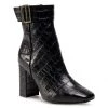 Femme Bottines TOMMY HILFIGER - Croco Look High Heel Boot FW0FW05349 Black BDS Noir -Tommy Hilfiger Soldes 0000207373099 01 rz