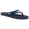Femme Tongs TOMMY HILFIGER - Flat Beach Sandal Iridescent FW0FW05125 Desert Sky DW5 Bleu Marine -Tommy Hilfiger Soldes 0000207472334 01 ks