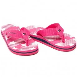 Enfant Tongs TOMMY HILFIGER - Stars Print Flip Flop T3A0-30882-0058 M Fuchsia 313 Rose -Tommy Hilfiger Soldes 0000207920927 07 ki