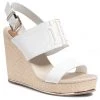 Femme Espadrilles TOMMY HILFIGER - Th Elastic High Wedge Sandal FW0FW05599 Ecru YBL Blanc -Tommy Hilfiger Soldes 0000208140515 01 wj