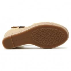 Femme Espadrilles TOMMY HILFIGER - Basic Opened Toe High Wedge FW0FW04784 Delicate Yellow ZFF Jaune -Tommy Hilfiger Soldes 0000208151313 04 rz