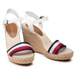 Femme Espadrilles TOMMY HILFIGER - Shimmery Ribon High Wedge FW0FW05590 Ecru YBL Blanc 12 Femme Espadrilles TOMMY HILFIGER - Shimmery Ribon High Wedge FW0FW05590 Ecru YBL Blanc -Tommy Hilfiger Soldes 0000208151405 05 mk