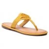 Femme Tongs TOMMY HILFIGER - Essential Hardware Flat Sandal FW0FW05592 Tuscan Yellow ZFZ Jaune