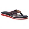 Femme Tongs TOMMY HILFIGER - Signature Beach Sandal FW0FW05662 Rwb 0GY Bleu Marine -Tommy Hilfiger Soldes 0000208151924 01 rz