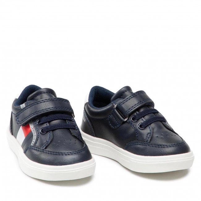Enfant Sneakers TOMMY HILFIGER - Low Cut Lace T1B4-32038-0754Y004 Blue/White/Red Y004 Bleu Marine 7 Enfant Sneakers TOMMY HILFIGER - Low Cut Lace T1B4-32038-0754Y004 Blue/White/Red Y004 Bleu Marine – Image 5