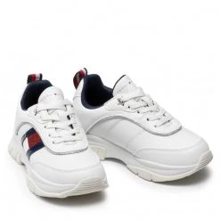 Enfant Sneakers TOMMY HILFIGER - Low Cut Lace-Up Sneaker T3A4-31180-1023 M White 100 Blanc 12 Enfant Sneakers TOMMY HILFIGER - Low Cut Lace-Up Sneaker T3A4-31180-1023 M White 100 Blanc -Tommy Hilfiger Soldes 0000208507745 03 mk 1