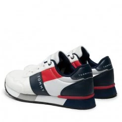 Enfant Sneakers TOMMY HILFIGER - Low Cut Lace-Up Sneaker T3B4-32076-0208 M White/Blue X008 Blanc 10 Enfant Sneakers TOMMY HILFIGER - Low Cut Lace-Up Sneaker T3B4-32076-0208 M White/Blue X008 Blanc -Tommy Hilfiger Soldes 0000208507967 02 mj