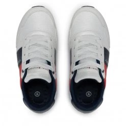 Enfant Sneakers TOMMY HILFIGER - Low Cut Lace-Up Sneaker T3B4-32076-0208 M White/Blue X008 Blanc 13 Enfant Sneakers TOMMY HILFIGER - Low Cut Lace-Up Sneaker T3B4-32076-0208 M White/Blue X008 Blanc -Tommy Hilfiger Soldes 0000208507967 04 mj