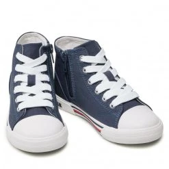 Enfant Sneakers Tommy Hilfiger - High Top Lace-Up T3X4-32060-0890 M Blue 800 Bleu Marine -Tommy Hilfiger Soldes 0000208508025 06 rz 1