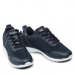 Femme Sneakers TOMMY HILFIGER - Knitted Light Sneaker FW0FW05791 Desert Sky DW5 Bleu Marine -Tommy Hilfiger Soldes 0000208568159 03 rz 1