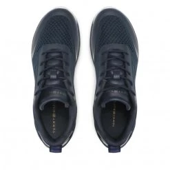 Femme Sneakers TOMMY HILFIGER - Knitted Light Sneaker FW0FW05791 Desert Sky DW5 Bleu Marine -Tommy Hilfiger Soldes 0000208568159 05 rz 1