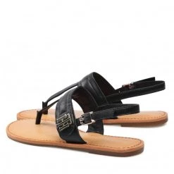 Femme Sandales TOMMY HILFIGER - Hardware Th Flat Leather Sandal FW0FW05912 Black BDS Noir 10 Femme Sandales TOMMY HILFIGER - Hardware Th Flat Leather Sandal FW0FW05912 Black BDS Noir -Tommy Hilfiger Soldes 0000208568548 02 rz 1
