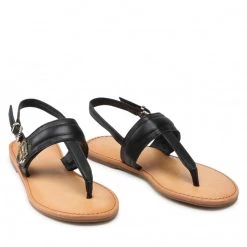 Femme Sandales TOMMY HILFIGER - Hardware Th Flat Leather Sandal FW0FW05912 Black BDS Noir 12 Femme Sandales TOMMY HILFIGER - Hardware Th Flat Leather Sandal FW0FW05912 Black BDS Noir -Tommy Hilfiger Soldes 0000208568548 07 rz 1