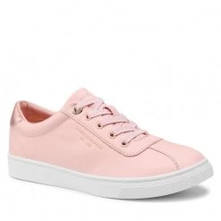 Femme Sneakers TOMMY HILFIGER - Court Leather Sneaker FW0FW05795 Dusty Rose TL9 Rose