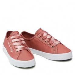 Femme Tennis TOMMY HILFIGER - Essential Gradient Sneaker FW0FW05802 Mineralize SM8 Rose -Tommy Hilfiger Soldes 0000208573092 03 rz 1