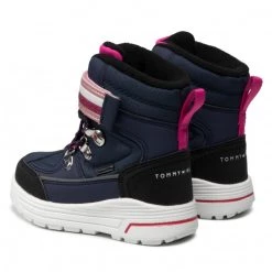 Enfant Bottes De Neige Tommy Hilfiger - Technical Bootie T1A5-32031-0279A082 Blue/Fuchsia A082 Bleu Marine -Tommy Hilfiger Soldes 0000208842648 02 plj