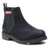 Homme Boots Tommy Hilfiger - Corporate Suede Chelsea FM0FM03775 Desert Sky DW5 Bleu Marine -Tommy Hilfiger Soldes 0000208901376 01 rz