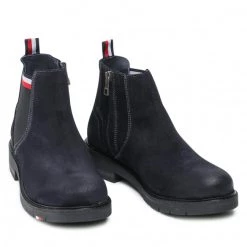 Homme Boots Tommy Hilfiger - Corporate Suede Chelsea FM0FM03775 Desert Sky DW5 Bleu Marine -Tommy Hilfiger Soldes 0000208901376 07 rz