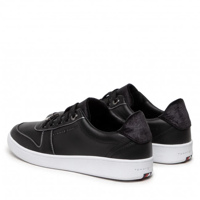 Femme Sneakers TOMMY HILFIGER - Premium Court Sneaker FW0FW05920 Black BDS Noir 5 Femme Sneakers TOMMY HILFIGER - Premium Court Sneaker FW0FW05920 Black BDS Noir – Image 3