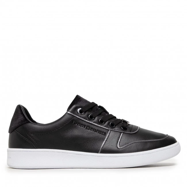 Femme Sneakers TOMMY HILFIGER - Premium Court Sneaker FW0FW05920 Black BDS Noir 4 Femme Sneakers TOMMY HILFIGER - Premium Court Sneaker FW0FW05920 Black BDS Noir – Image 2