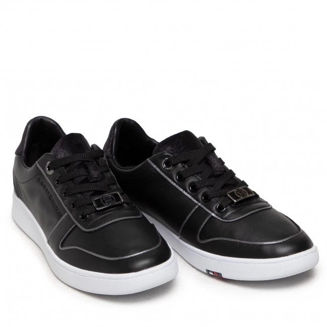 Femme Sneakers TOMMY HILFIGER - Premium Court Sneaker FW0FW05920 Black BDS Noir 7 Femme Sneakers TOMMY HILFIGER - Premium Court Sneaker FW0FW05920 Black BDS Noir – Image 5