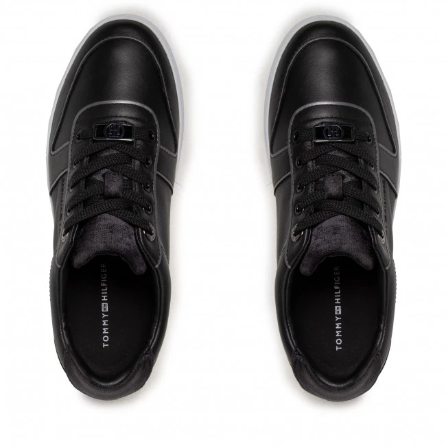 Femme Sneakers TOMMY HILFIGER - Premium Court Sneaker FW0FW05920 Black BDS Noir 8 Femme Sneakers TOMMY HILFIGER - Premium Court Sneaker FW0FW05920 Black BDS Noir – Image 6
