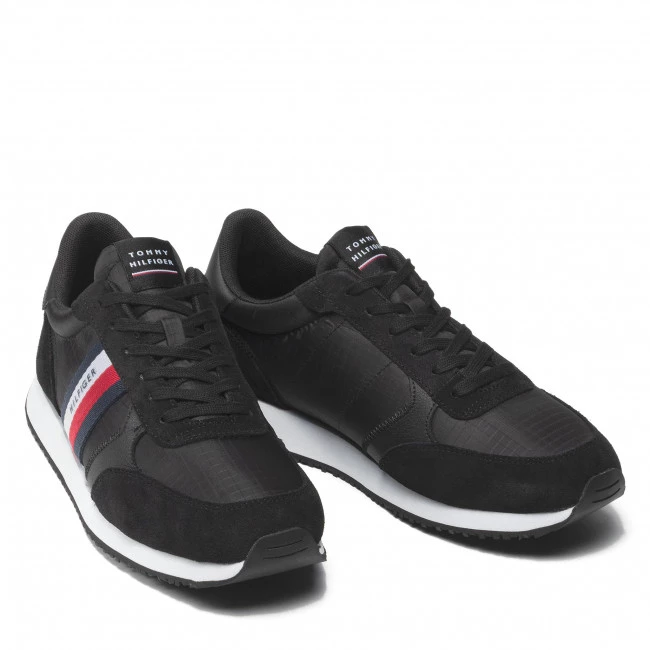 Homme Sneakers Tommy Hilfiger - Runner Lo Mix Ripstop FM0FM03737 Black BDS Noir 7 Homme Sneakers Tommy Hilfiger - Runner Lo Mix Ripstop FM0FM03737 Black BDS Noir – Image 5